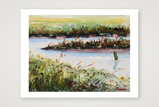 Salzwiesen-Priel — 80×60cm, 31×24" Print only