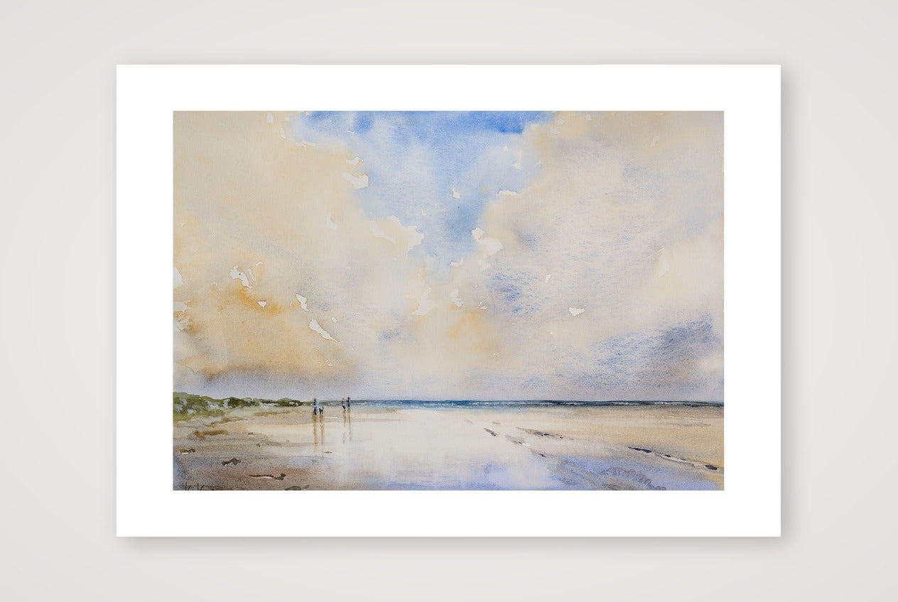 Strandspaziergang — 59×42cm, 23×17" Print only