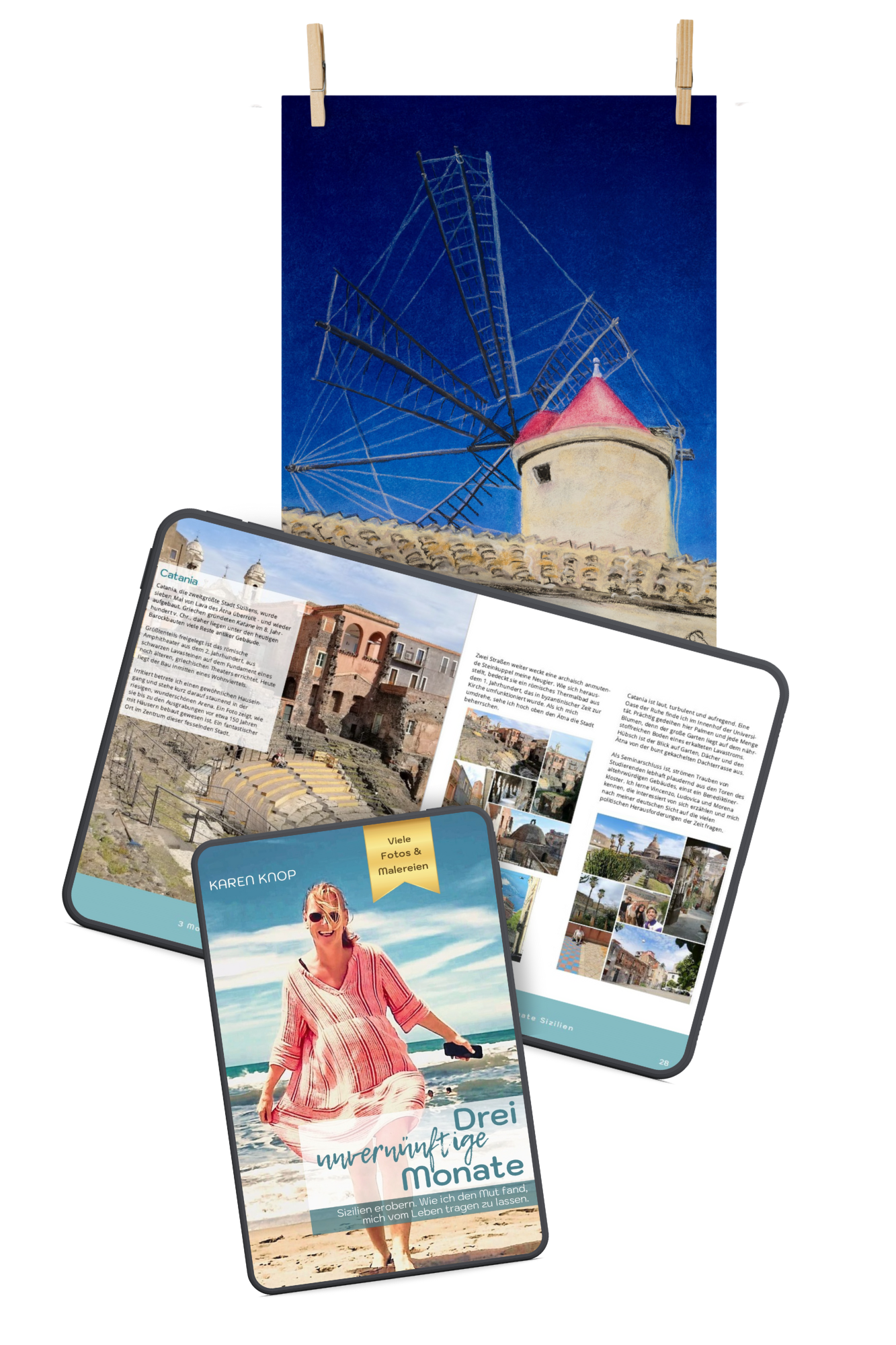 Sizilien-Set 1: Reisejournal + Poster