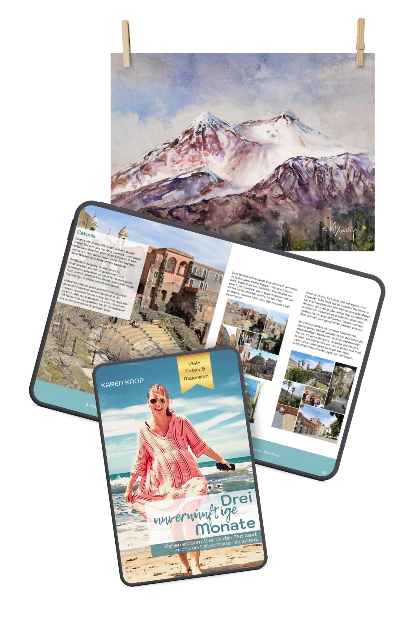 Sizilien-Set 1: Reisejournal + Poster