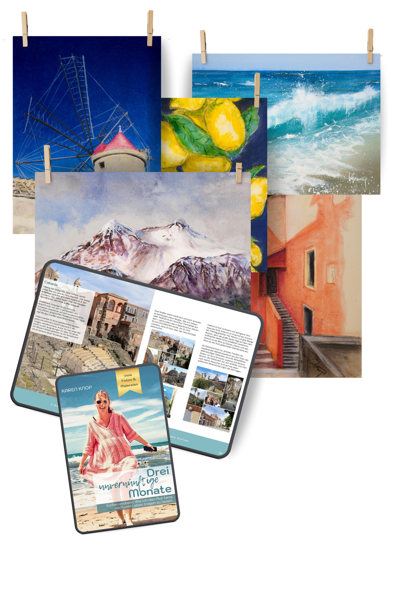 Sizilien-Set 1: Reisejournal + Poster