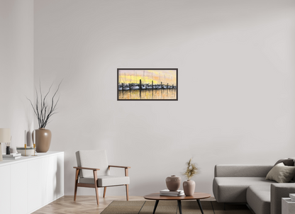 80 x 40 cm, Schattenfuge Erle dunkelbraun Segelhafen