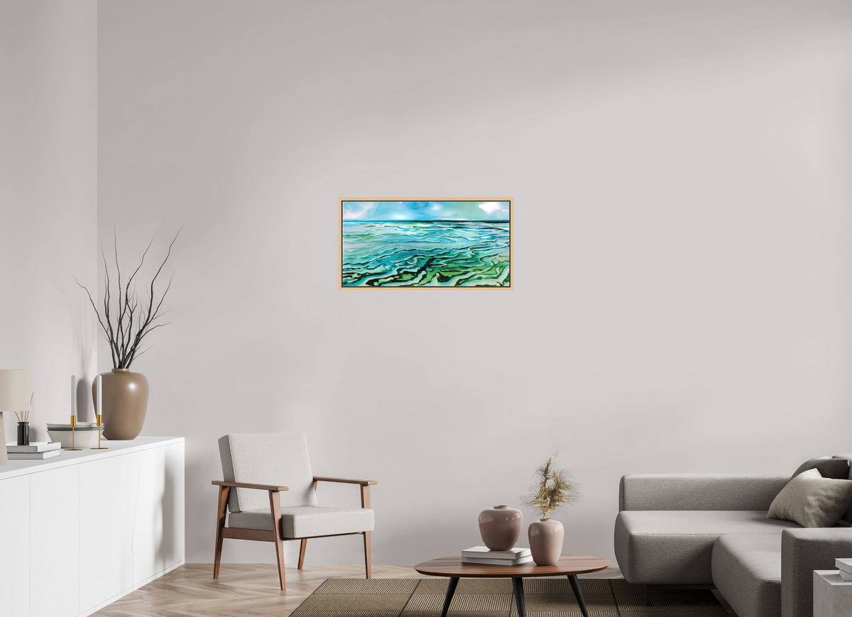 80 x 40 cm, Schattenfuge Ahorn Jadewatt