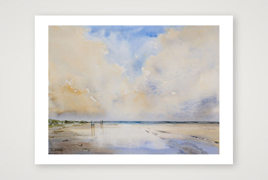 Strandspaziergang — 80×60cm, 31×24" Print only