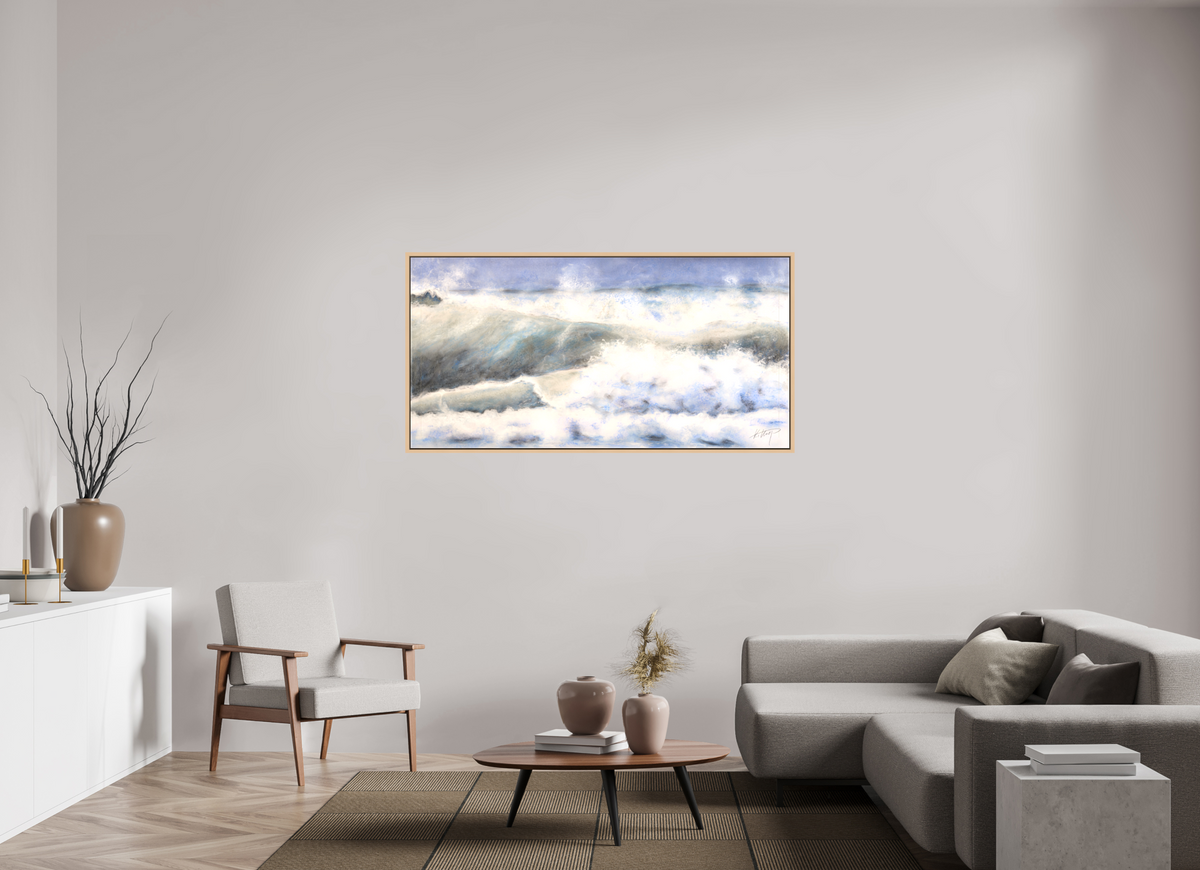 160 x 80 cm, Schattenfuge Ahorn Stürmische See Schattenfuge Ahorn