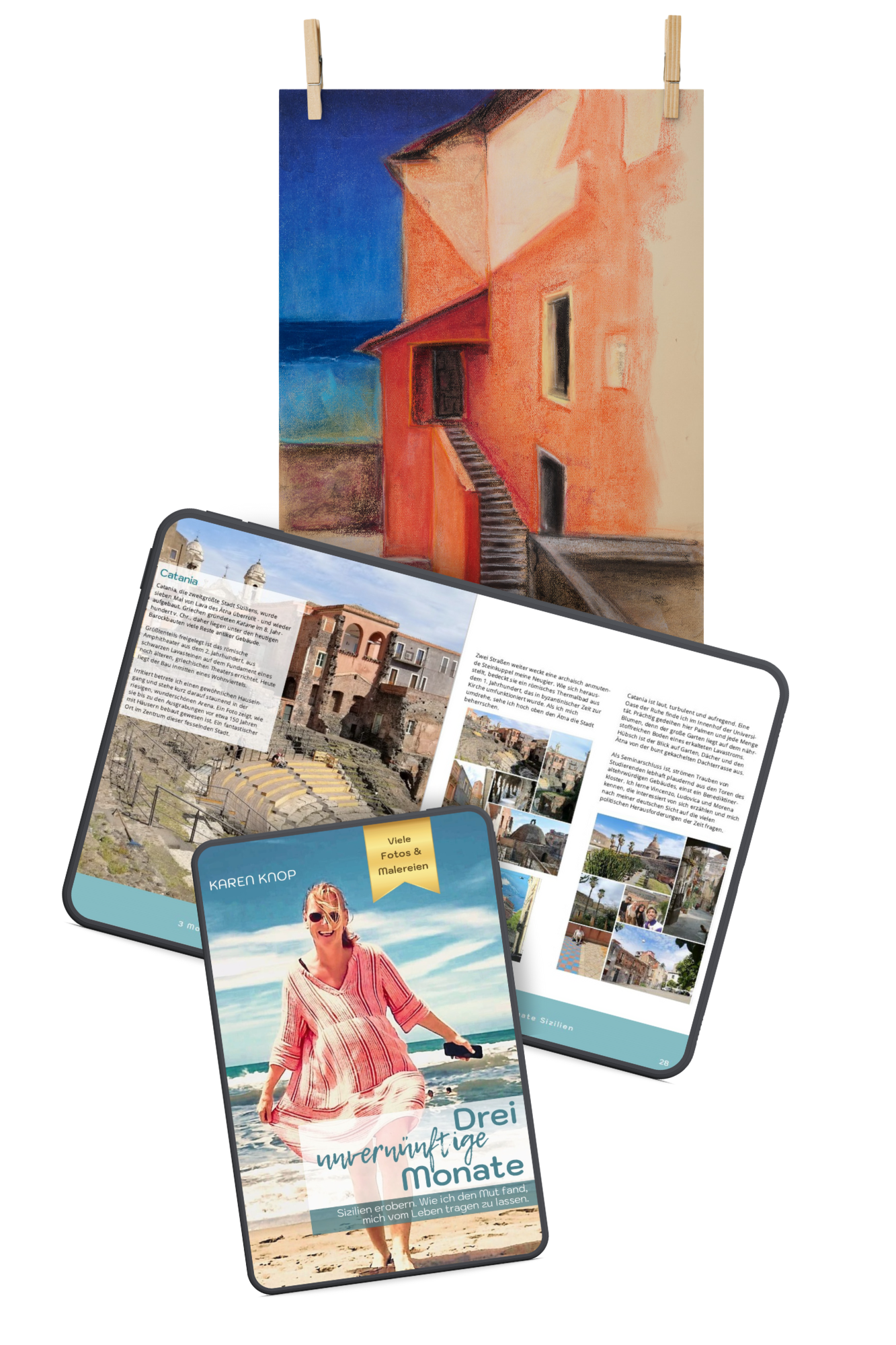 Sizilien-Set 1: Reisejournal + Poster