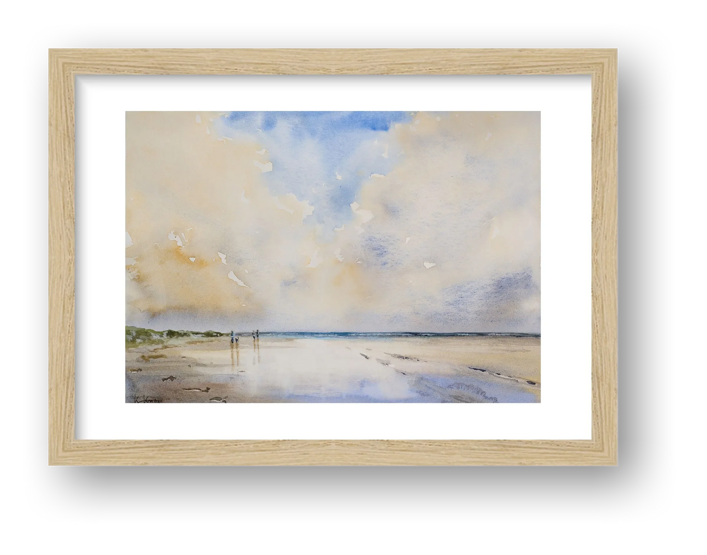 Strandspaziergang — framed