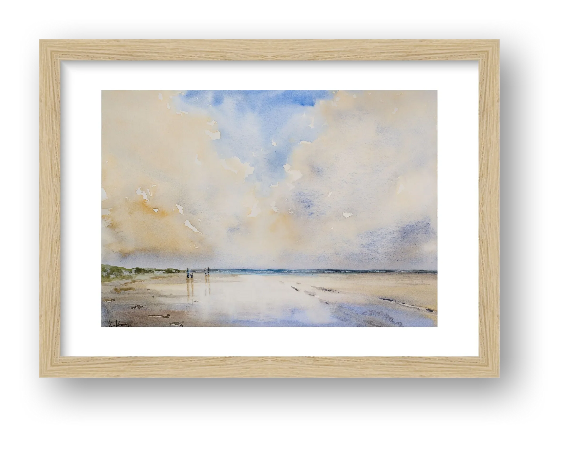 Strandspaziergang — framed