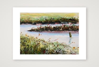 Salzwiesen-Priel — A4 (30×21cm, 12×8") Print only