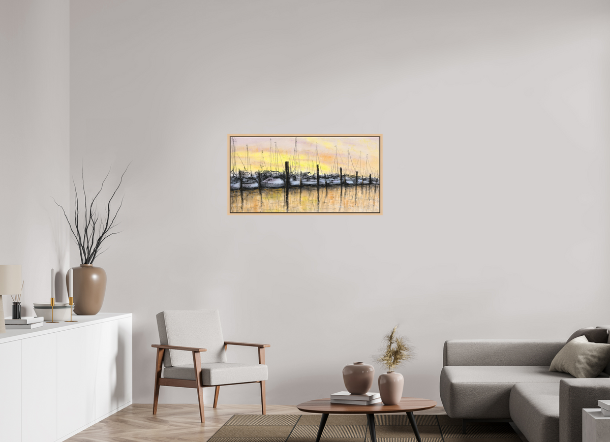 100 x 50 cm, Schattenfuge Ahorn Segelhafen