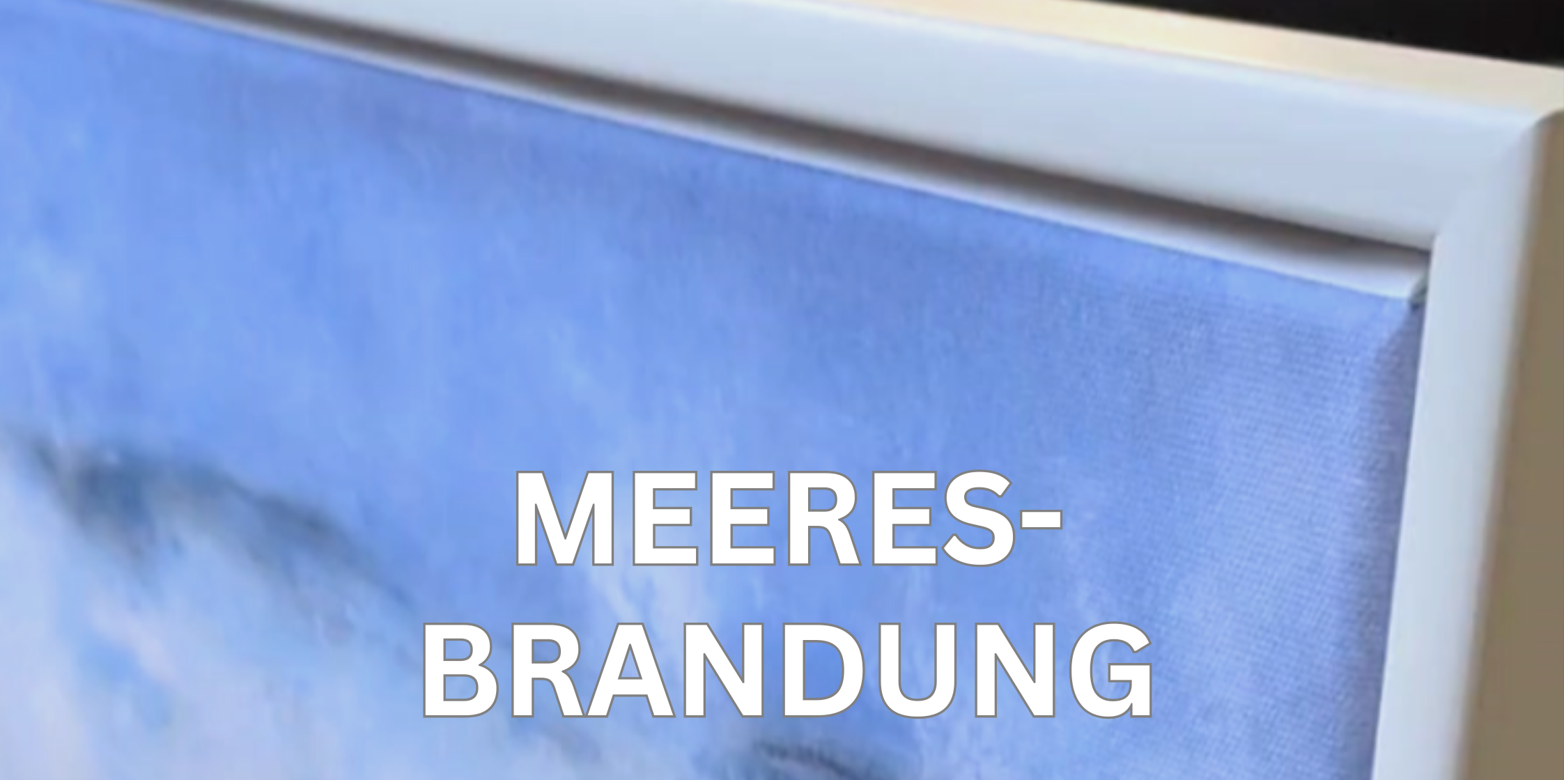 Video laden: Karen Knop Artwork-Video: Zeitraffer der Transformation einer echten Nordseewelle in das Leinwandbild "Stürmische See". Prozess der maritimen Malerei.