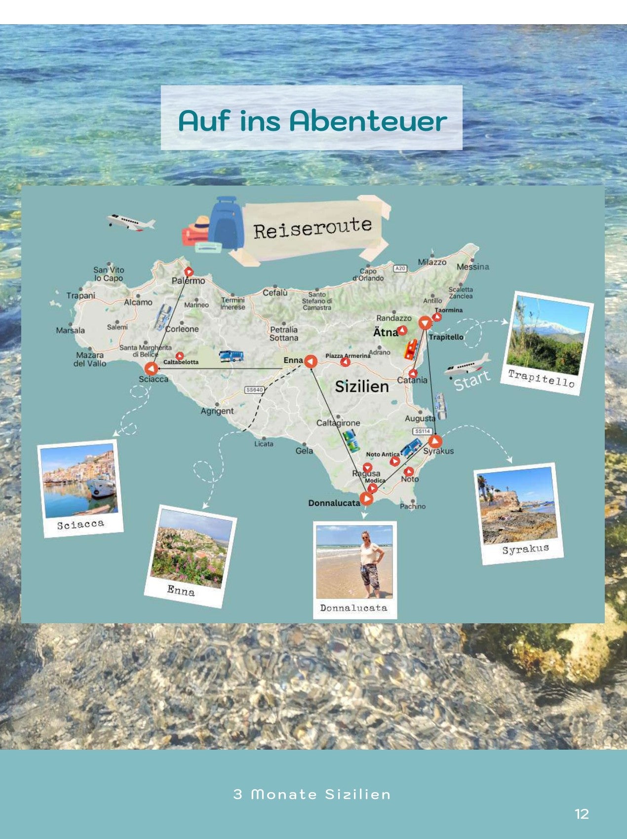 Reisejournal: Drei unvernünftige Monate. Sizilien erobern. Malen auf Reisen.