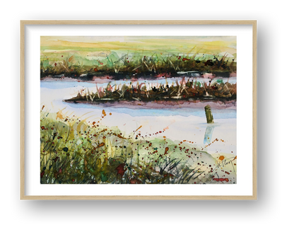Salzwiesen-Priel — framed
