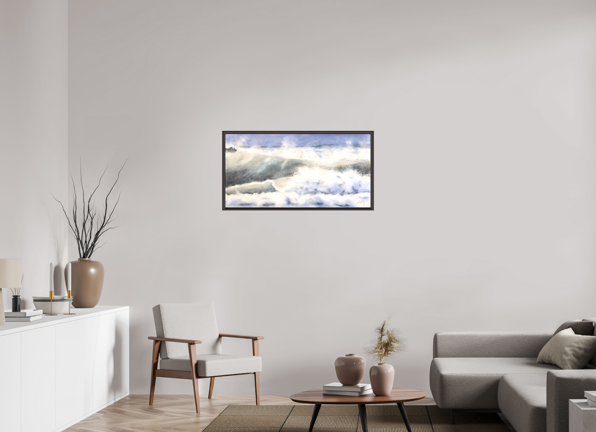 100 x 50 cm, Schattenfuge Erle dunkelbraun Stürmische See Schattenfuge dunkelbraun