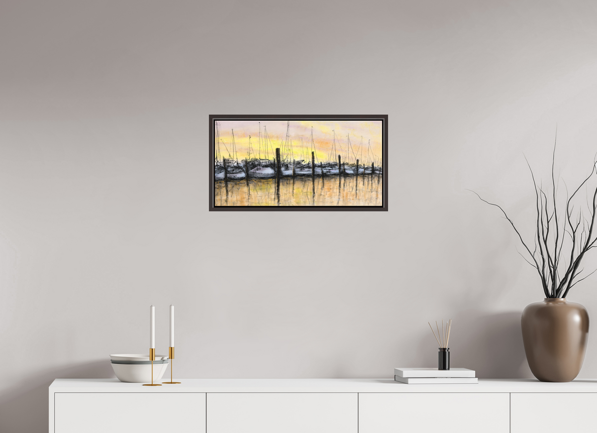 60 x 30 cm, Schattenfuge Erle dunkelbraun Segelhafen
