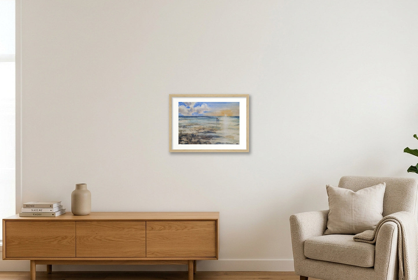 Sommerwatt — A3 (42×30cm, 17×12") Oak Frame