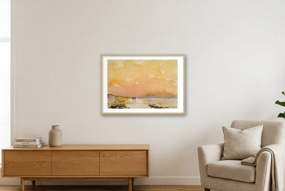 Goldene Stunde — 84×59cm, 33×23" Oak Frame