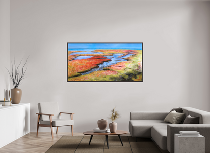 180 x 90 cm, Schattenfuge Erle dunkelbraun Salzwiesen