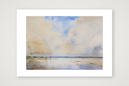 Strandspaziergang — A4 (30×21cm, 12×8") Print only