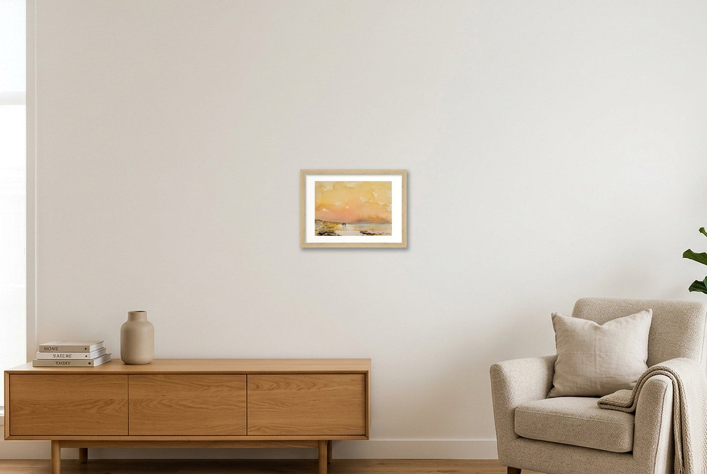 Goldene Stunde — A4 (30×21cm, 12×8") Oak Frame