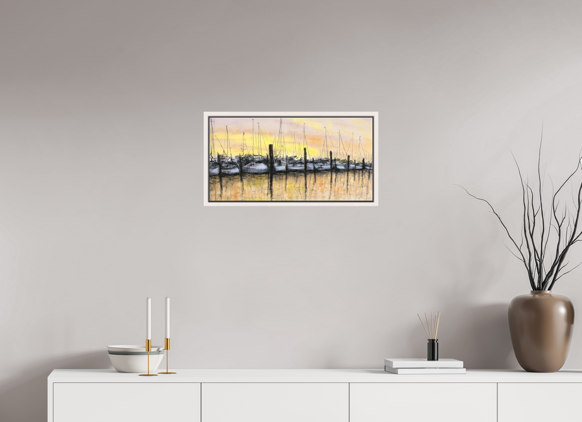 60 x 30 cm, Schattenfuge Ahorn weiß Segelhafen