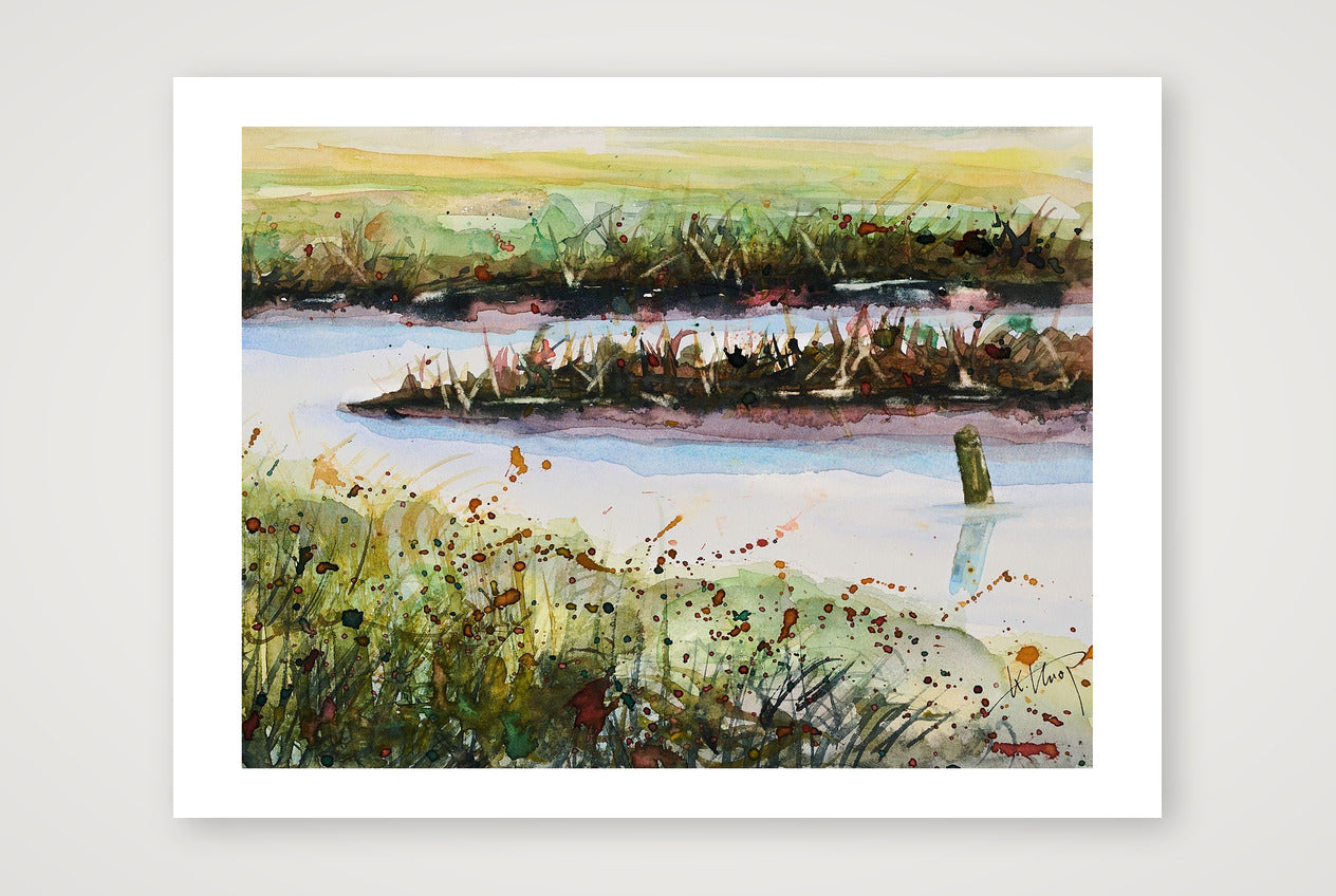 Salzwiesen-Priel — 80×60cm, 31×24" Print only