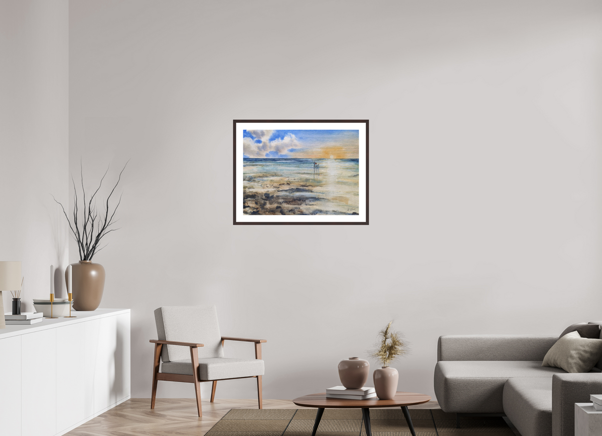 80,9 x 60 cm, Rahmen Erle dunkelbraun Sommerwatt